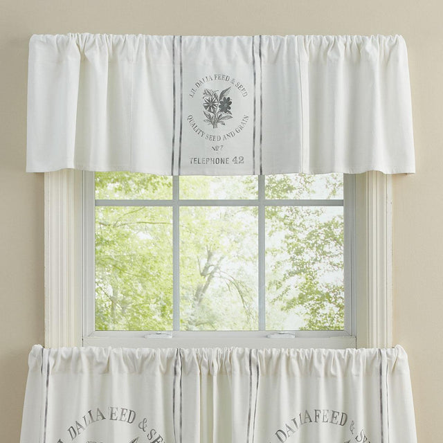 Seed Sack Valance Park designs - The Fox Decor