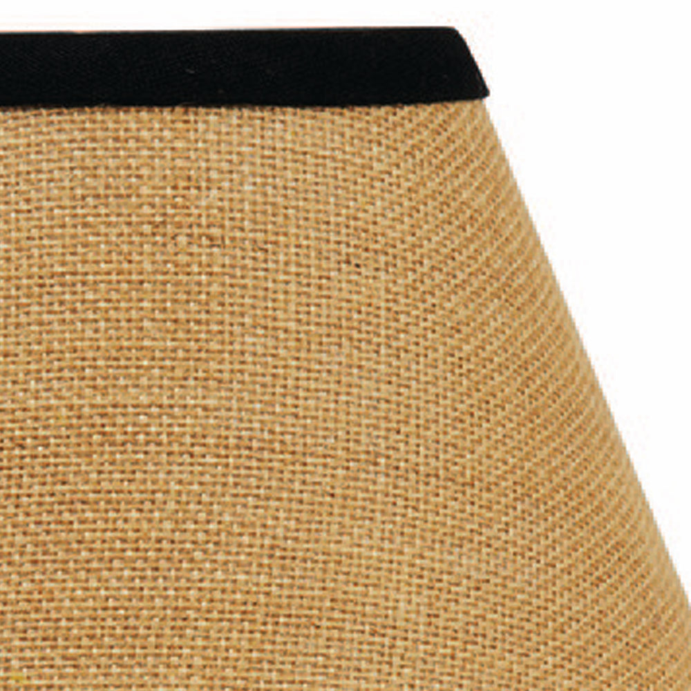 Black Wheat Burlap Stripe 12" Lampshade 2R190011 - The Fox Decor