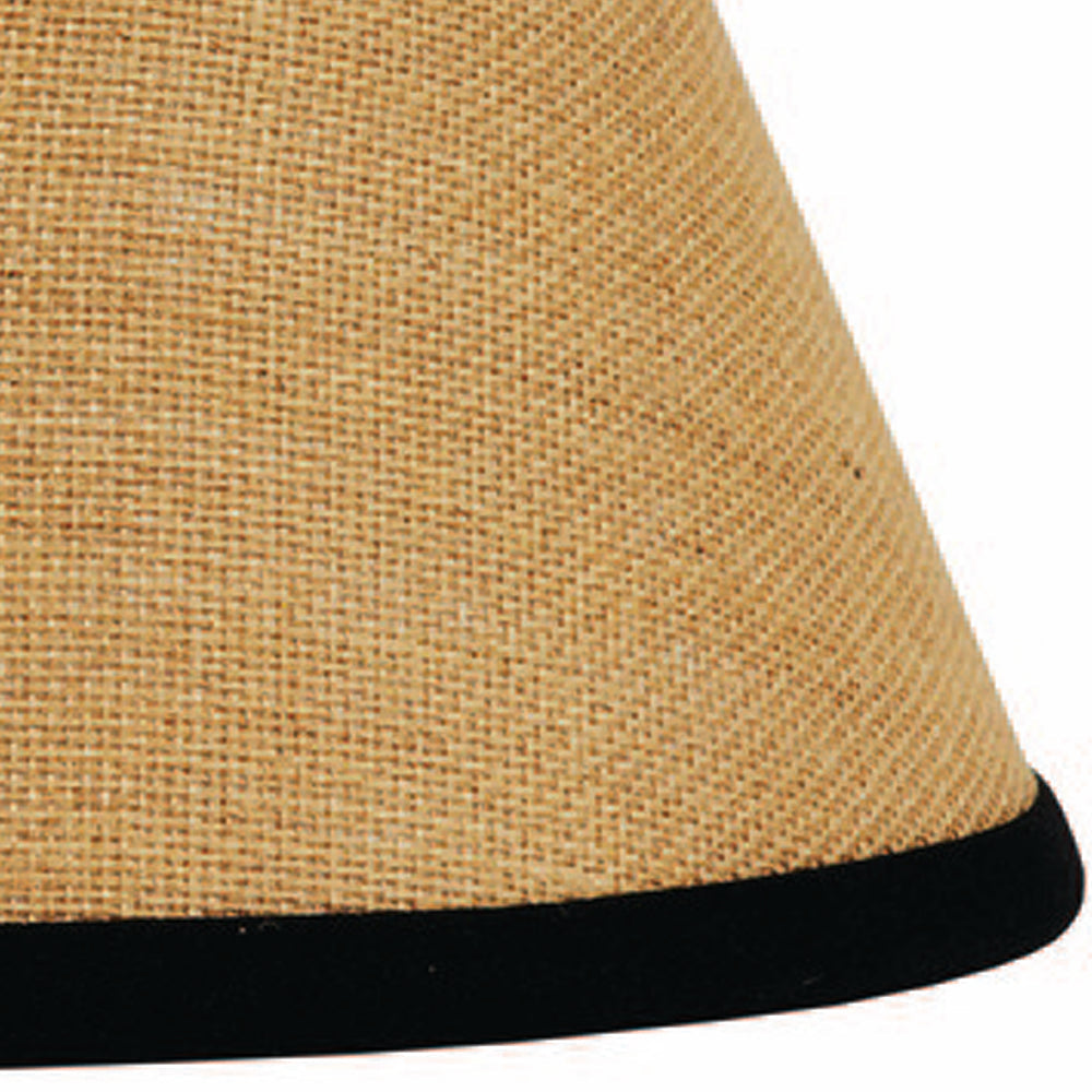 Black Wheat Burlap Stripe 12" Lampshade 2R190011 - The Fox Decor