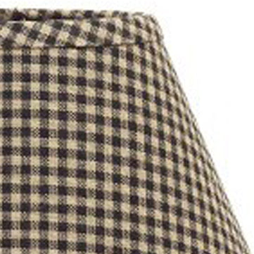 Black Oat Newbury Gingham 12" Lampshade 2R670011 - The Fox Decor