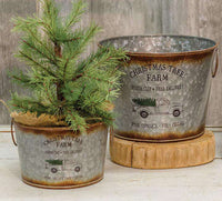 Thumbnail for 2/Set, Christmas Tree Buckets Buckets & Cans CWI+ 