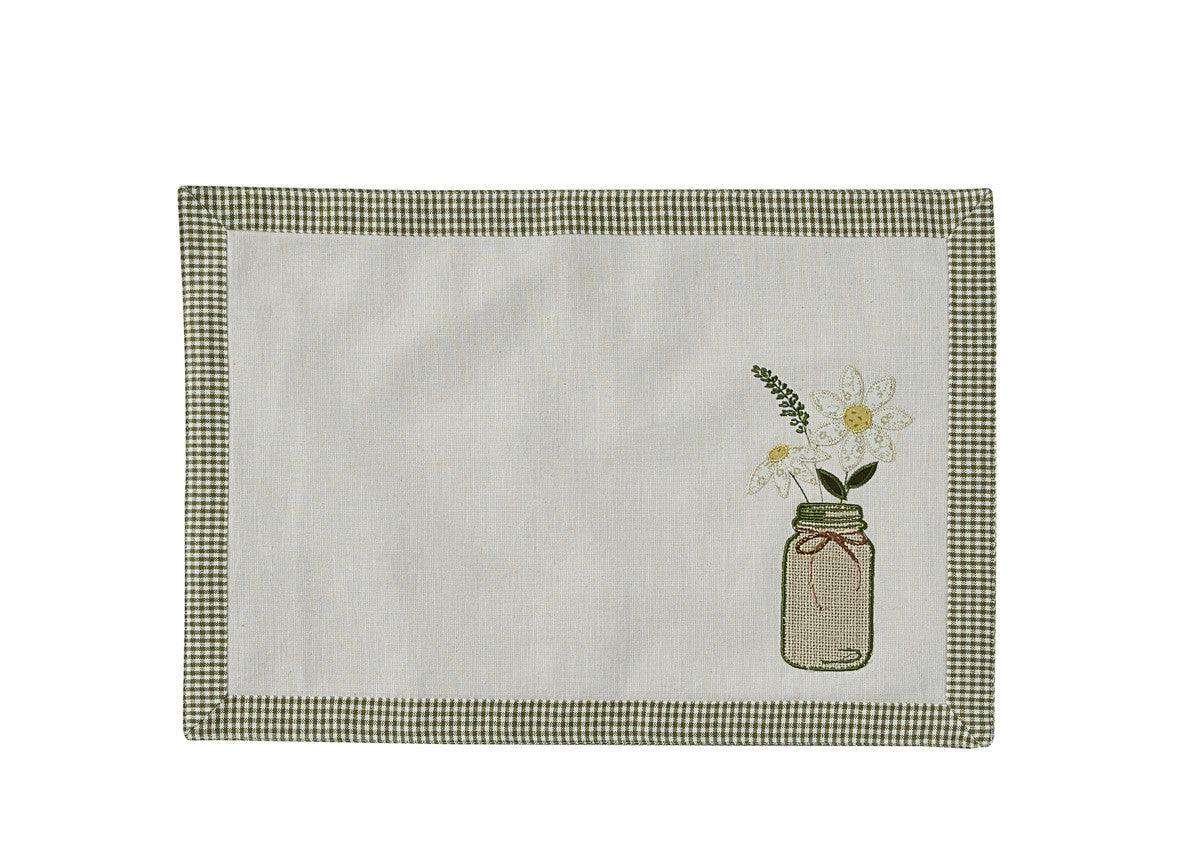 Mason Jar Placemats - Set Of 12 Park Designs - The Fox Decor