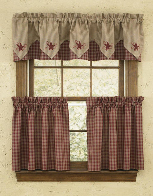 Sturbridge Wine Star Valance - Point Wine Park Designs - The Fox Decor