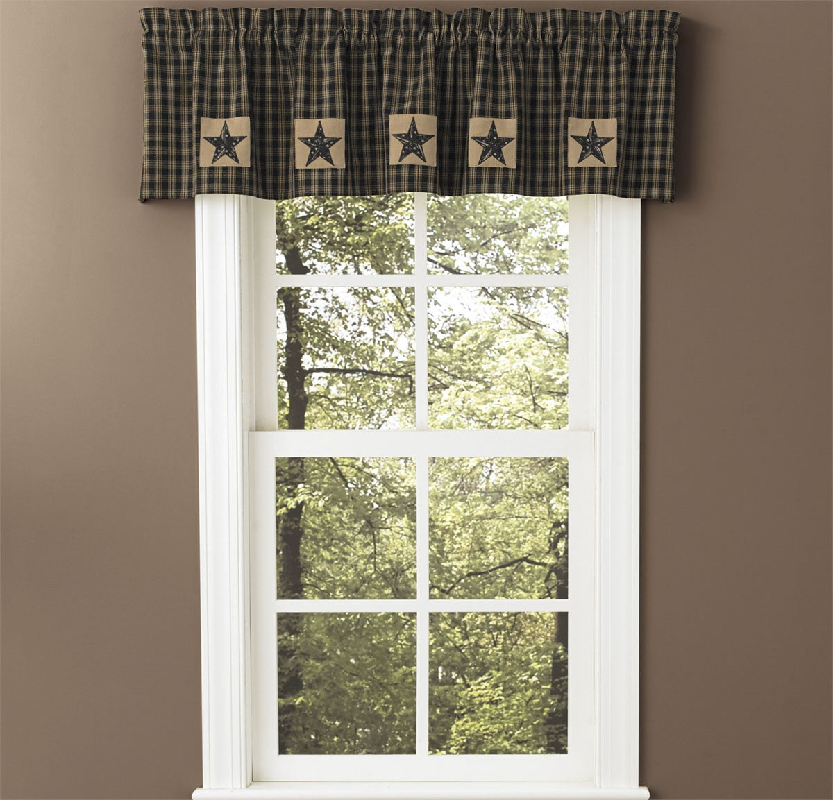 Sturbridge Patch Valance - Black Park designs - The Fox Decor