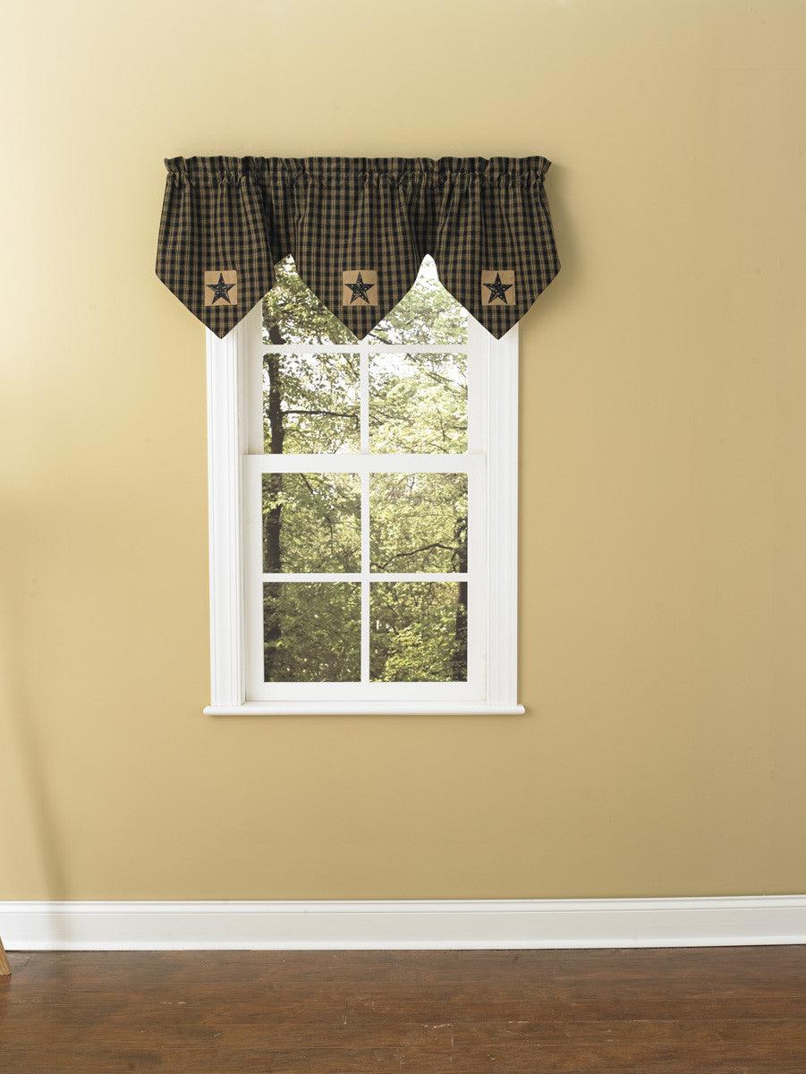 Sturbridge Patch Valance - Triple Point Black Park Designs - The Fox Decor