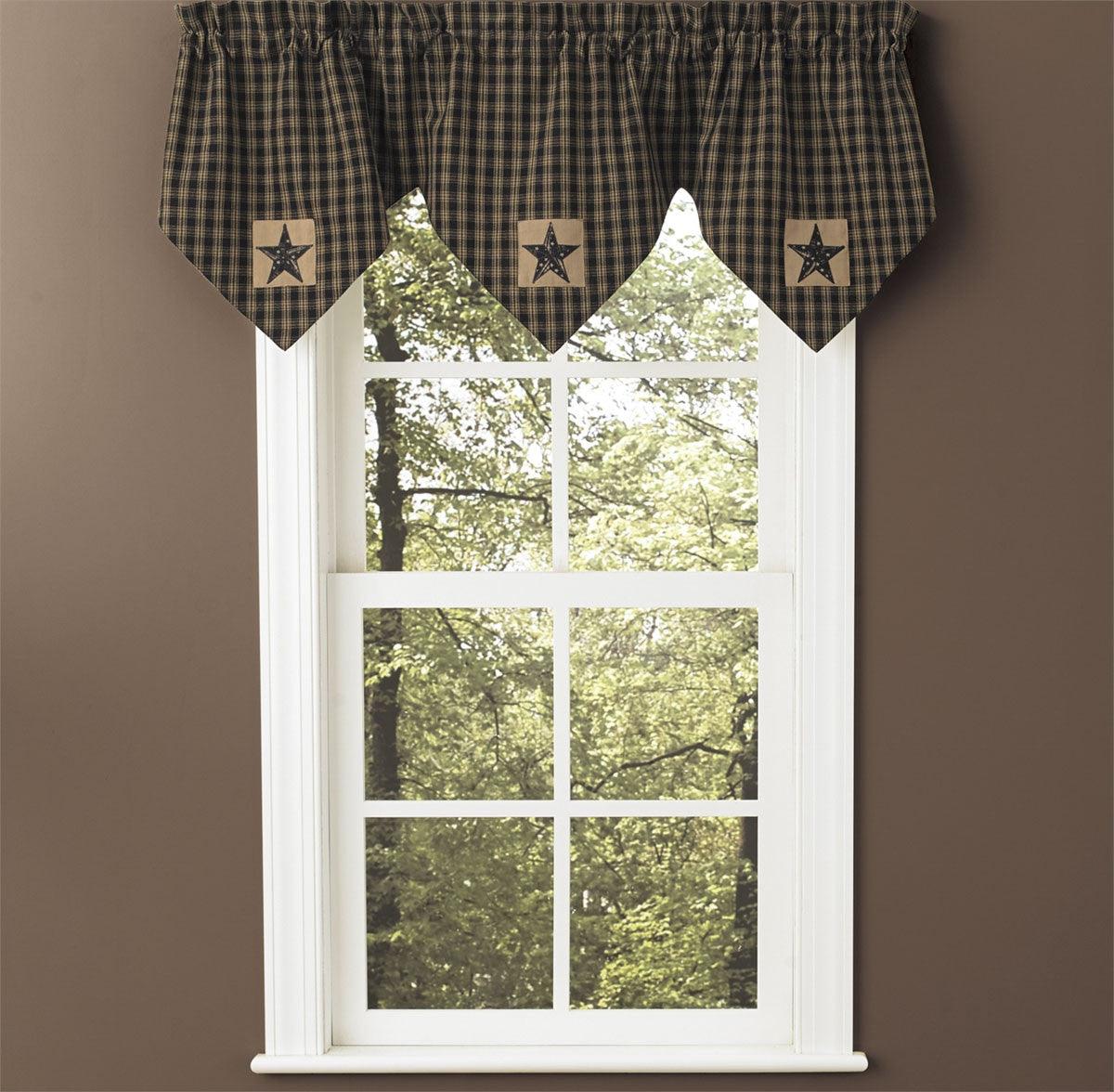 Sturbridge Patch Valance - Triple Point Black Park Designs - The Fox Decor