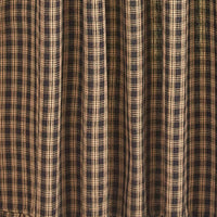 Sturbridge Plaid Ruffle Single Panel - Black 56x84 Park Designs - The Fox Decor