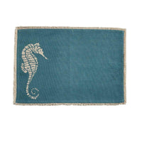 Seahorse Print Placemats - Set Of 6 Park Designs - The Fox Decor