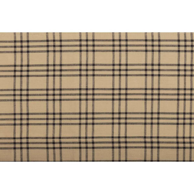 Sawyer Mill Charcoal Plaid Valance Curtain VHC Brands - The Fox Decor