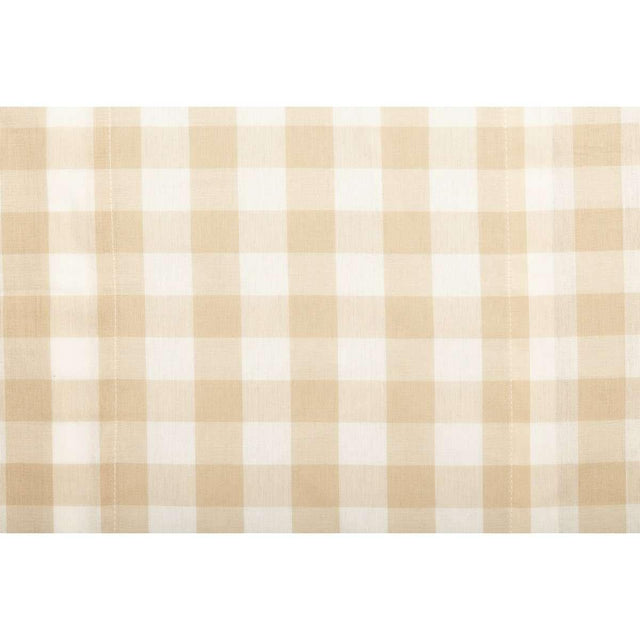 Annie Buffalo Check Valance Curtain Black, Grey, Red, Tan - The Fox Decor