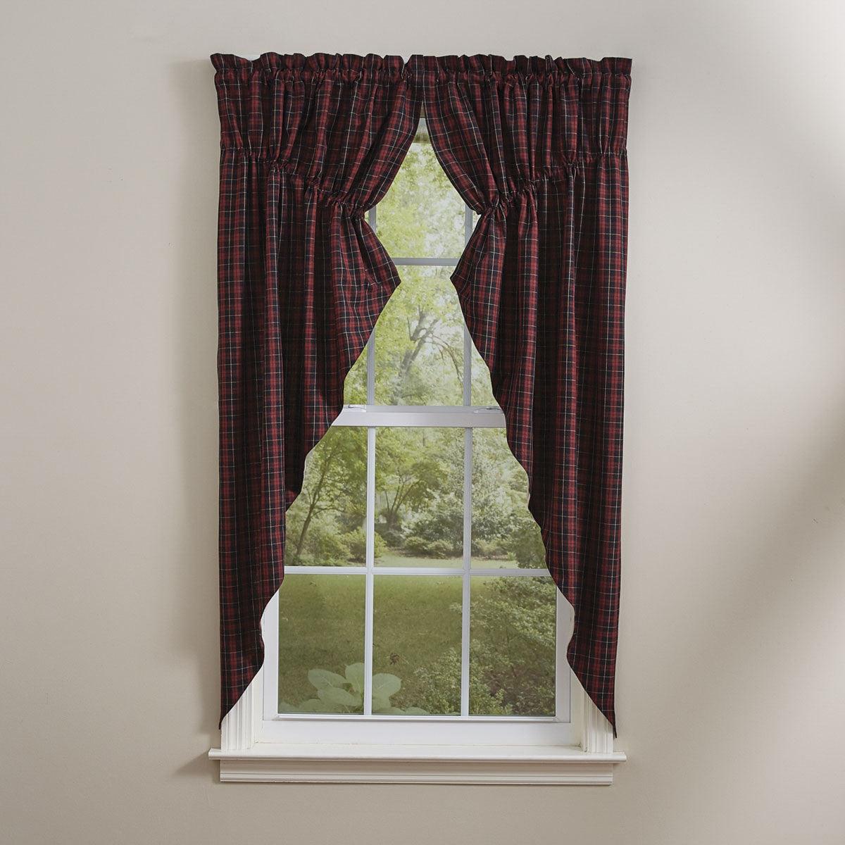 Dorset Lined Gathered Window Curtain Swag Set of 2 Park Designs - The Fox Decor