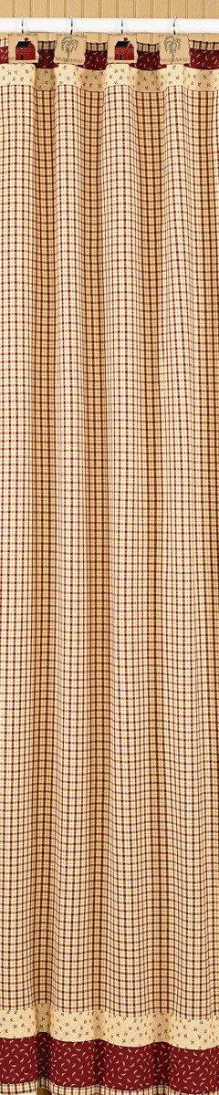 Apple Jack Farmhouse Shower Curtain - 72