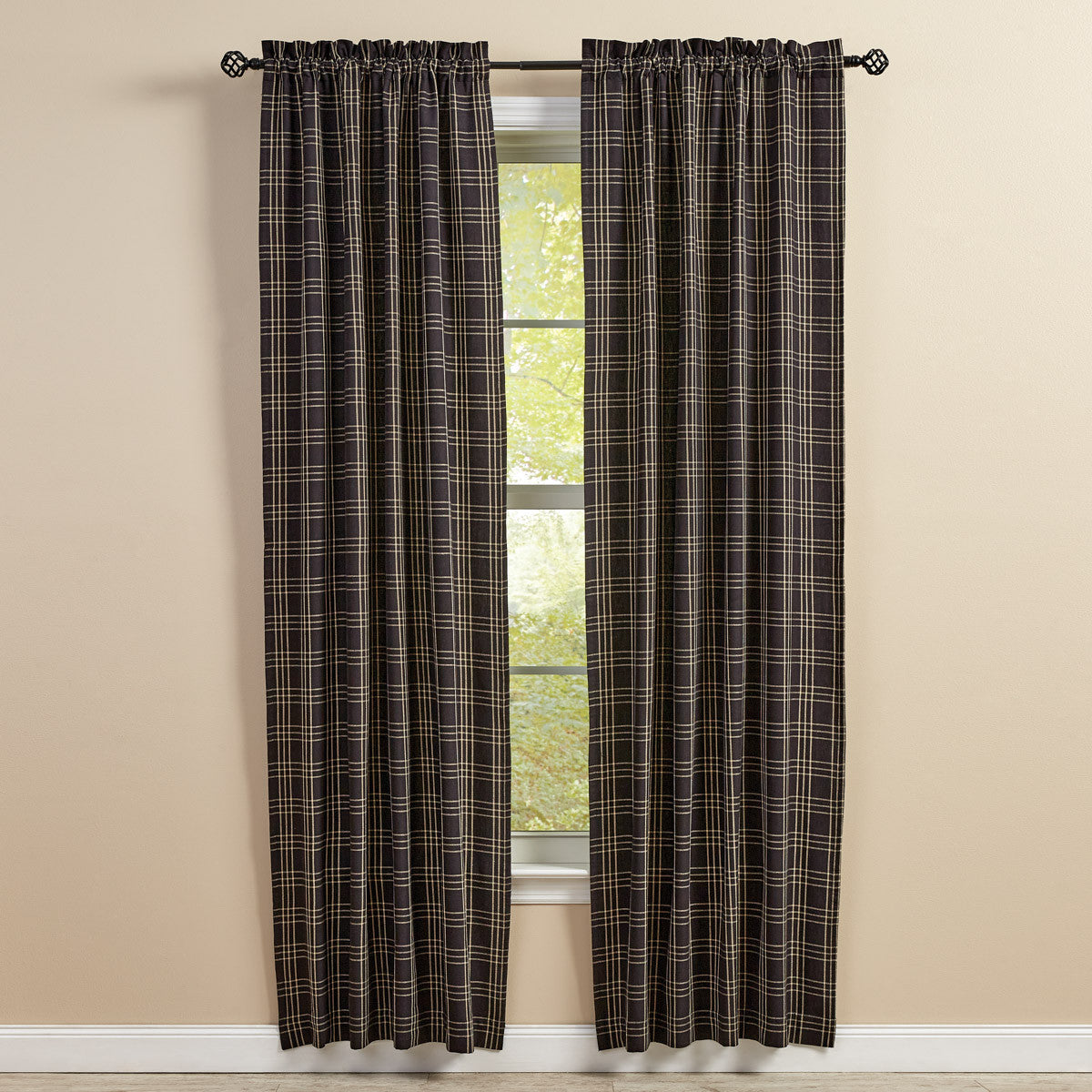 Farmhouse Star Lined Panel Pair 84" L - Park Designs - The Fox Decor