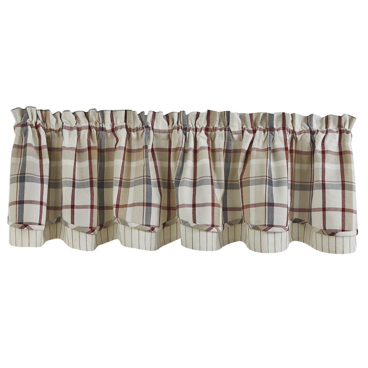 Glenwood Valance - Lined Layered Valance 72x16 Park Designs - The Fox Decor