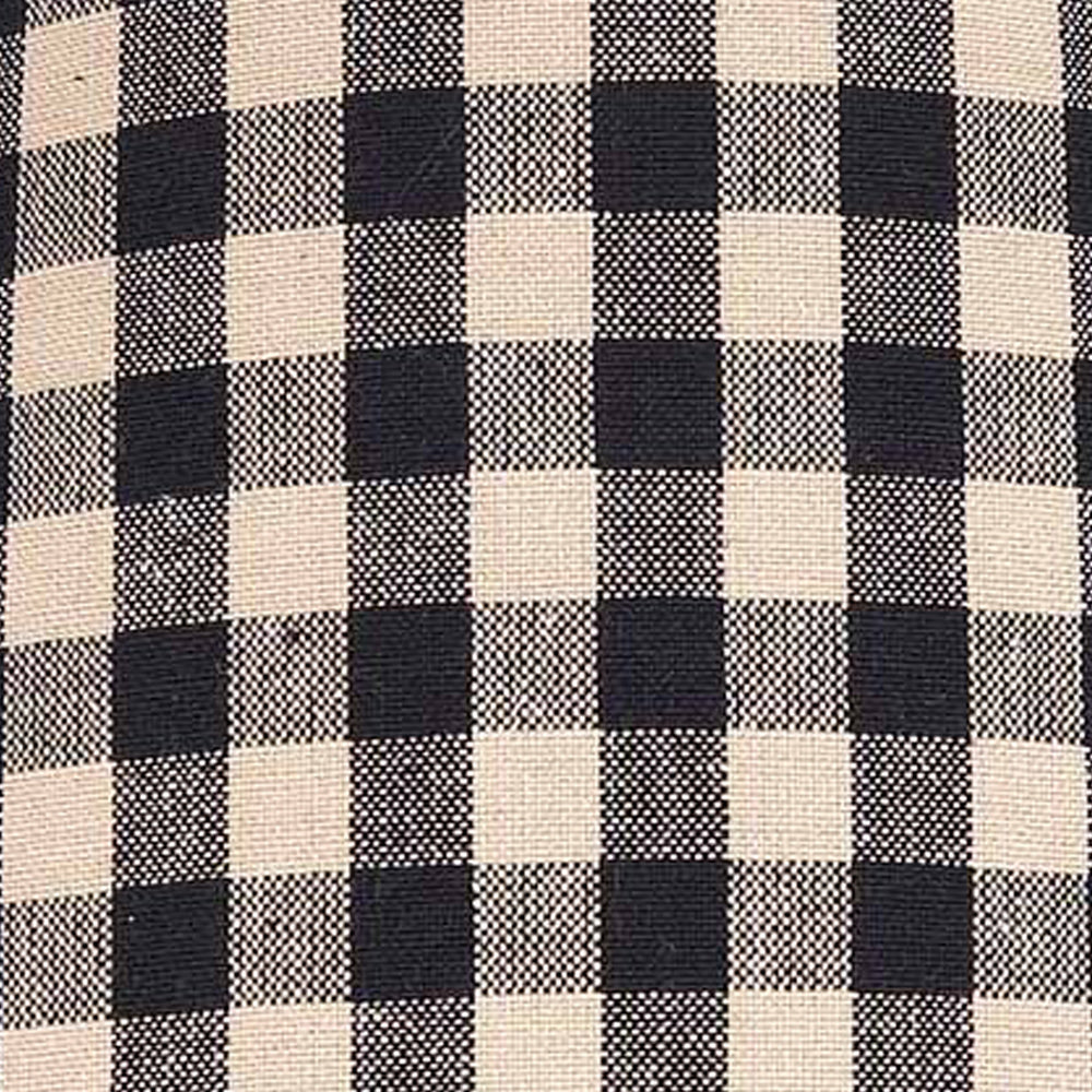 Black Nutmeg Heritage House Check Black 14" Lampshade 4W100011 - The Fox Decor