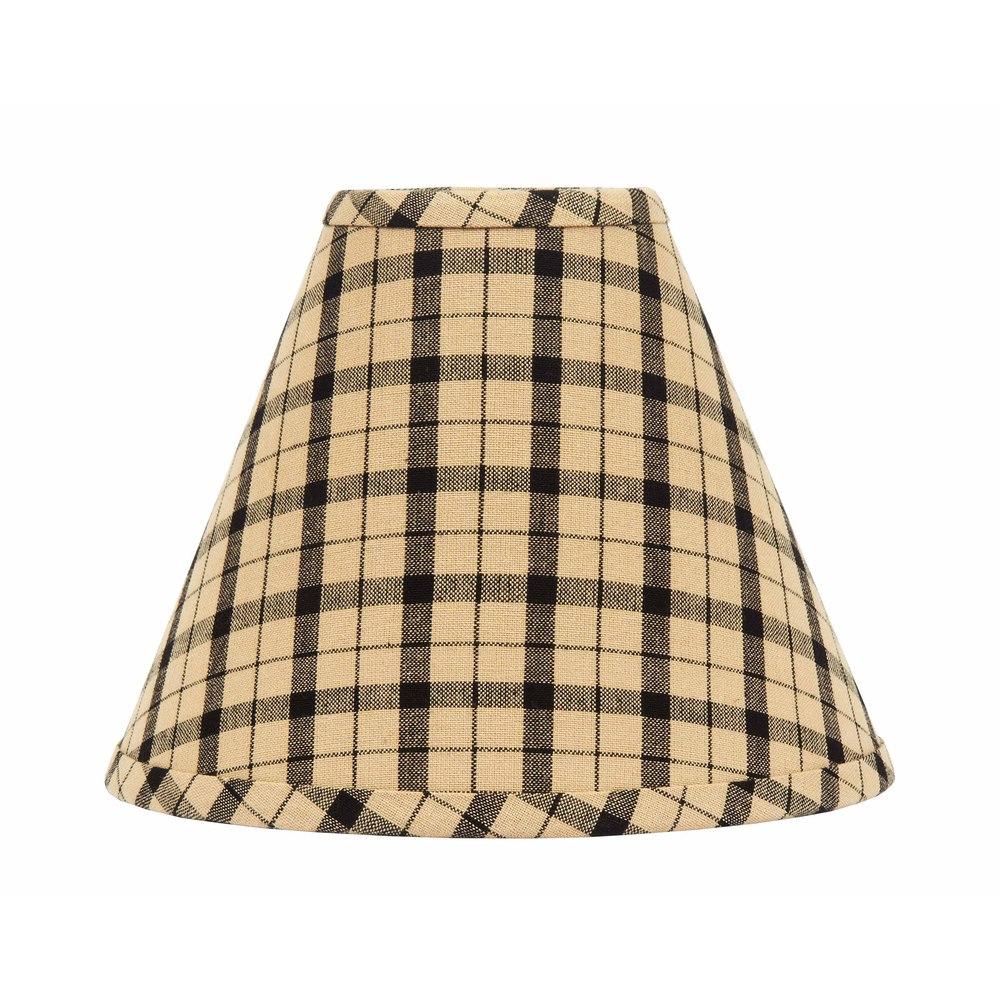 Black Nutmeg Salem Check Black 14" Lampshade 4W120011 - The Fox Decor