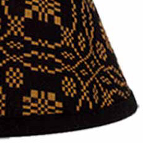 Black Mustard Loverã¦™??S Knot Jacquard 14" Lampshade 4W130011 - The Fox Decor