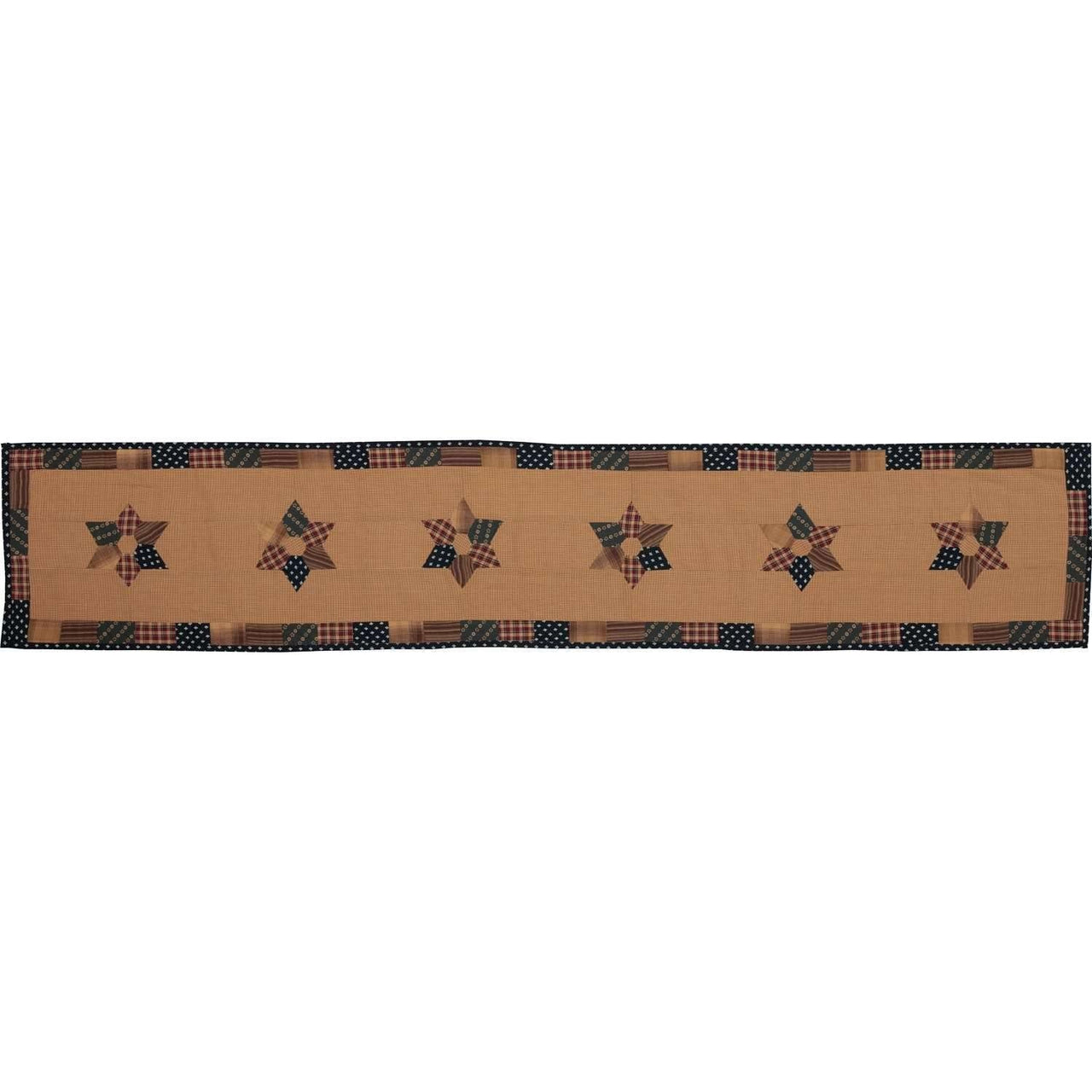 Patriotic Patch Runner 13x72 VHC Brands - The Fox Decor