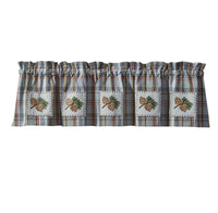 Pinecroft Lined Patch Valance Set of 2 Park Designs - The Fox Decor