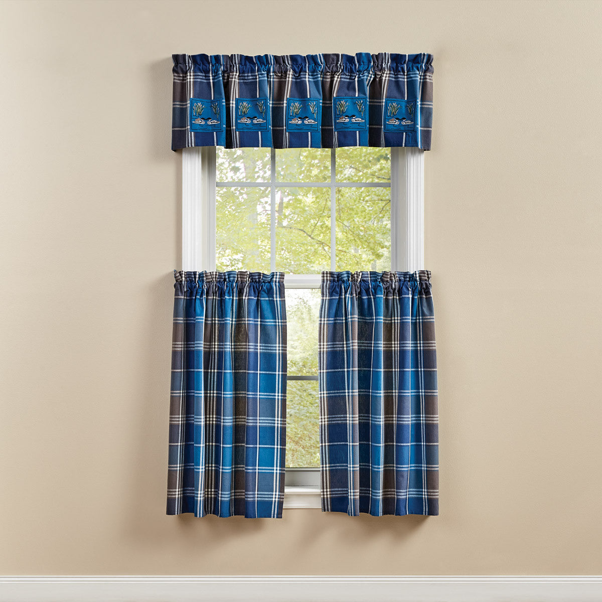 Rainy Lake Loon Patch Valance - 60x14 Park designs - The Fox Decor