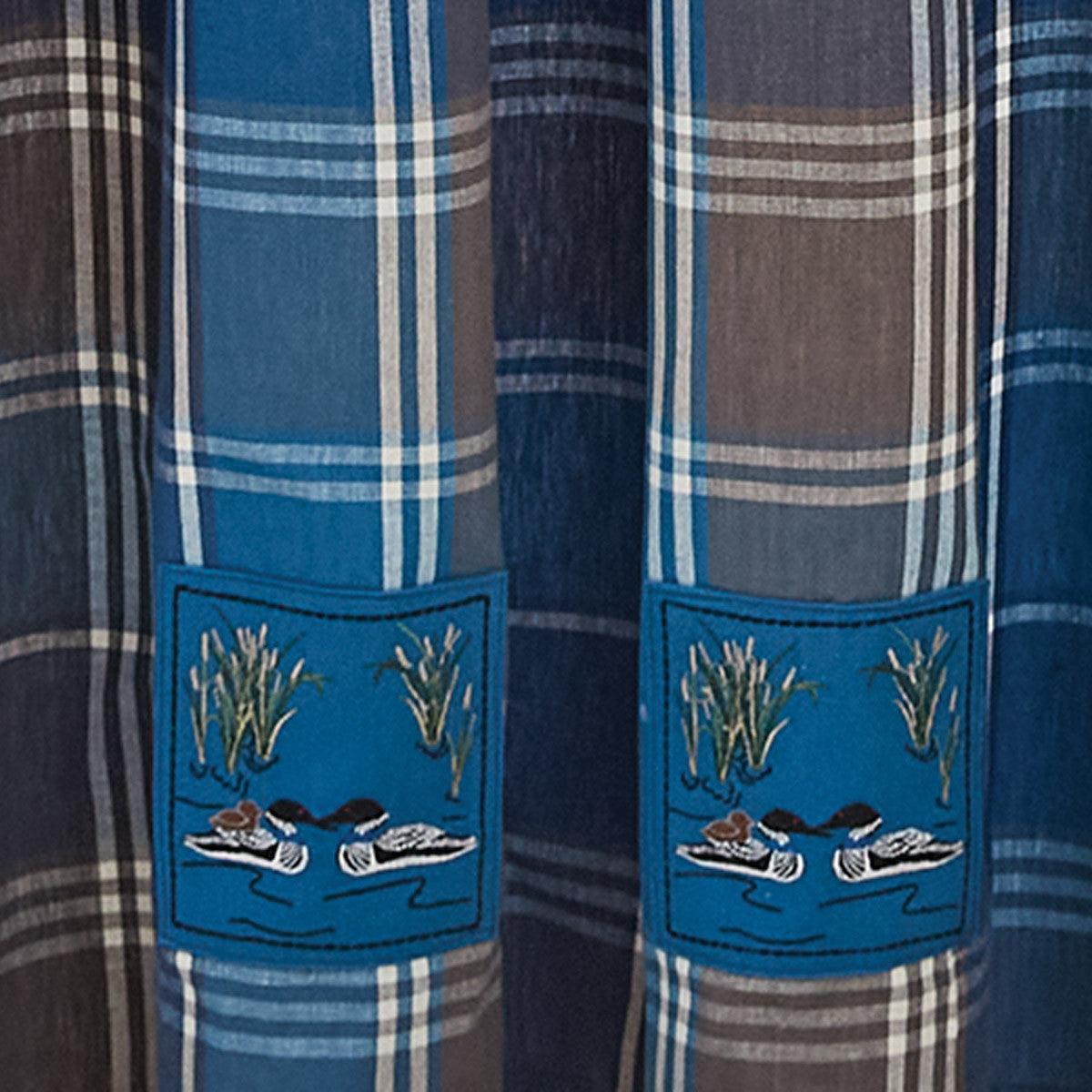 Rainy Lake Loon Shower Curtain - Park Designs - The Fox Decor