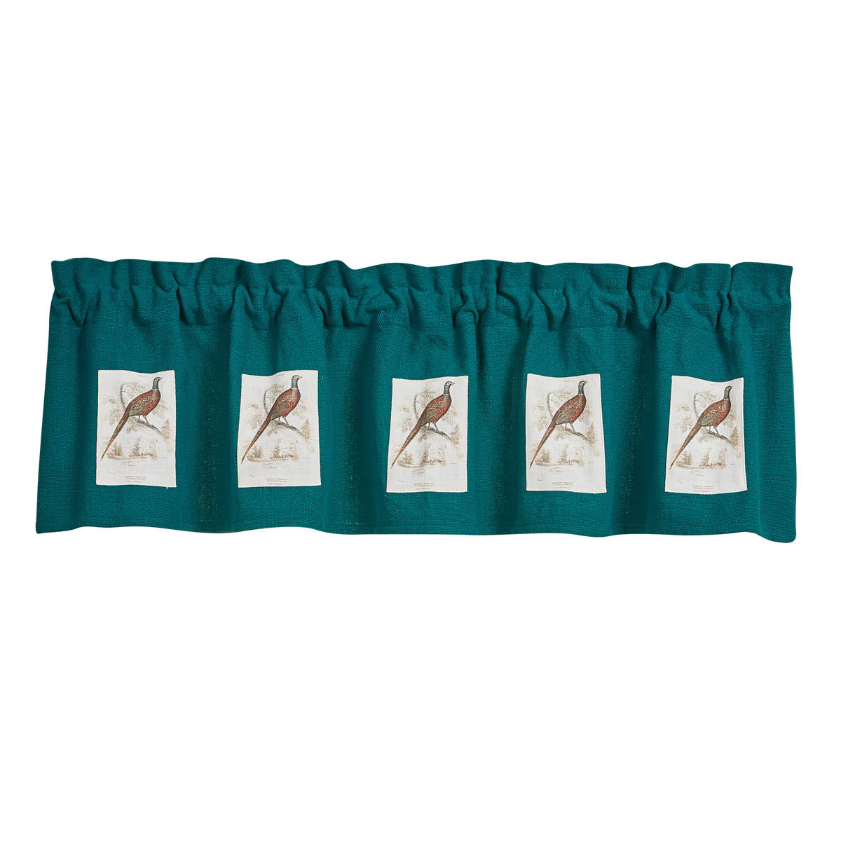Pheasant Run Lined Patch Valance 14"L - Park designs - The Fox Decor
