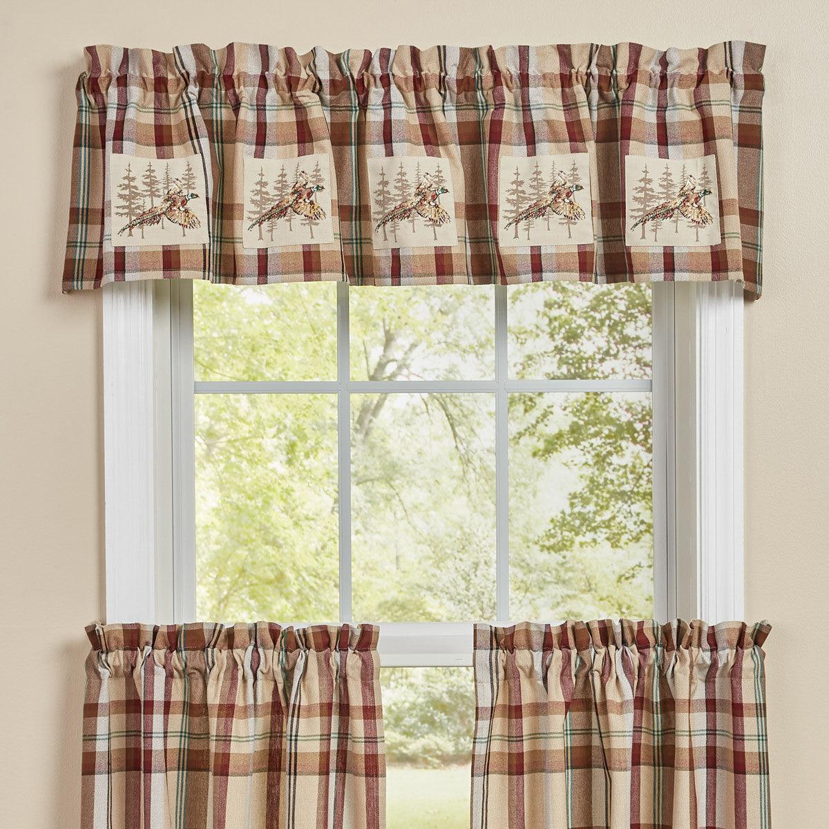 Gamekeeper Plaid Valance - Pheasant Patch 60x14 Park designs - The Fox Decor
