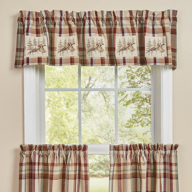 Gamekeeper Plaid Valance - Pheasant Patch 60x14 Park designs - The Fox Decor