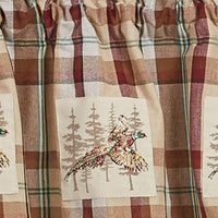 Gamekeeper Plaid Valance - Pheasant Patch 60x14 Park designs - The Fox Decor