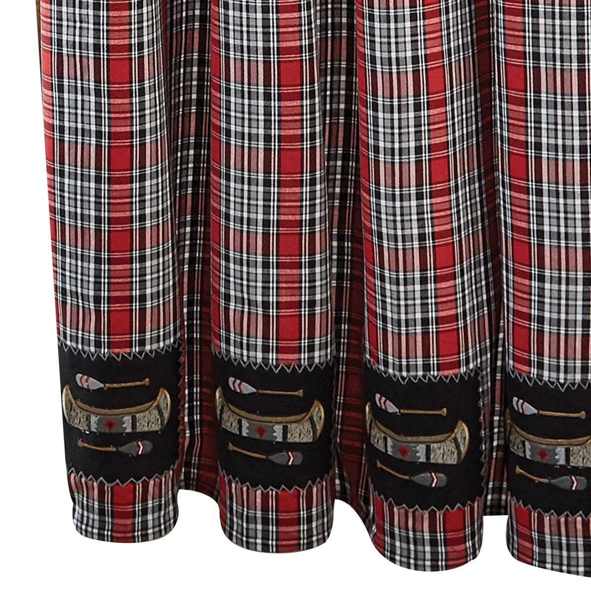 Wilderness Canoe Patch Shower Curtain 72