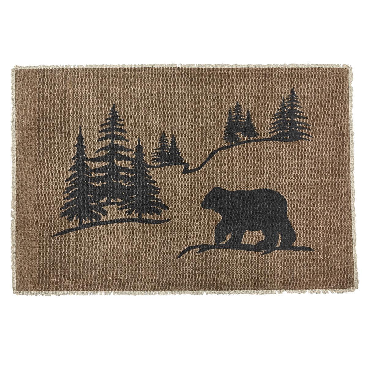 Bear Scene Rug - 2x3 Park Designs - The Fox Decor