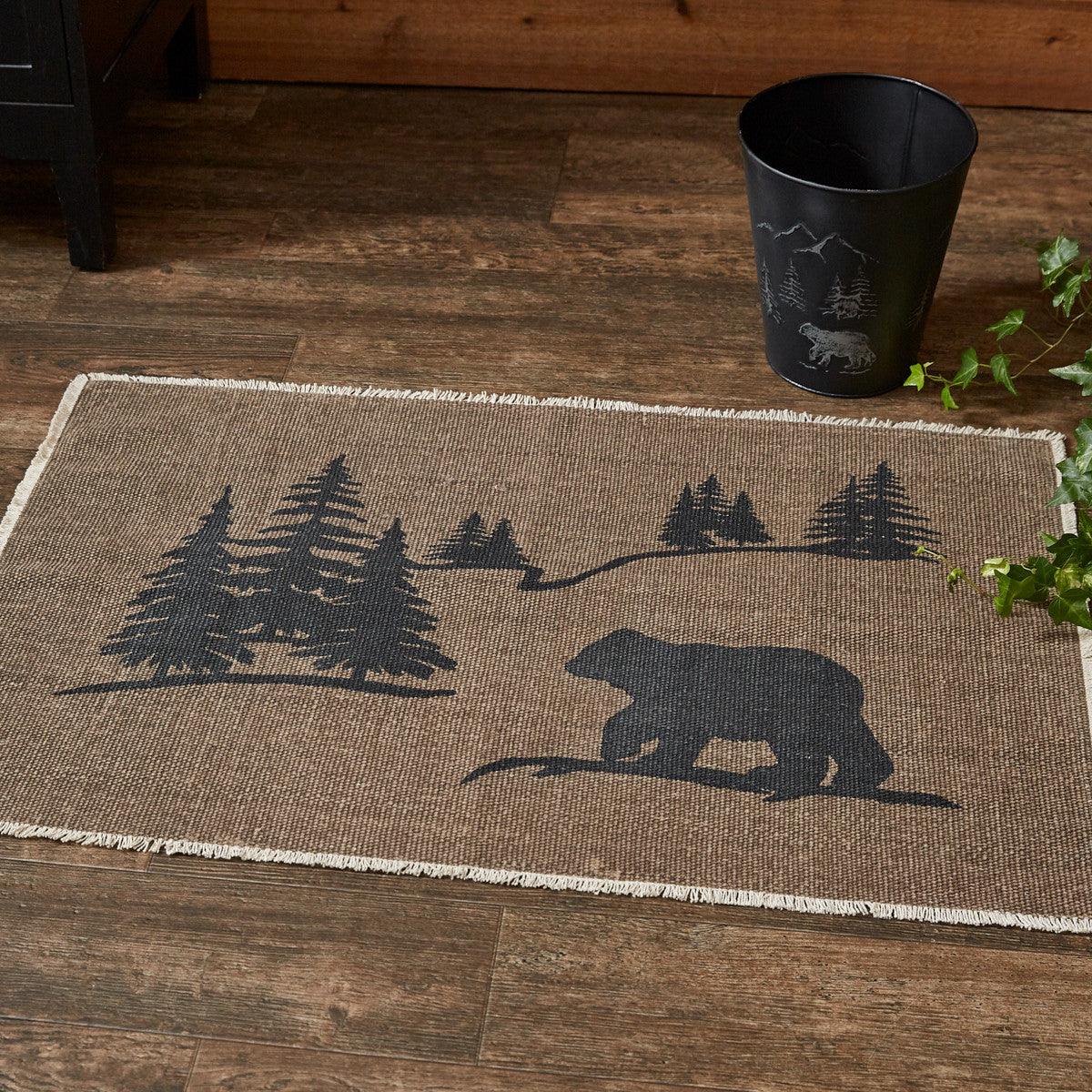 Bear Scene Rug - 2x3 Park Designs - The Fox Decor