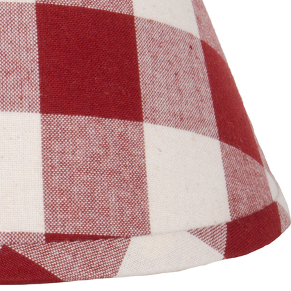 Barn Red Buttermilk Buffalo Check 16" Washer 6W510017 - The Fox Decor