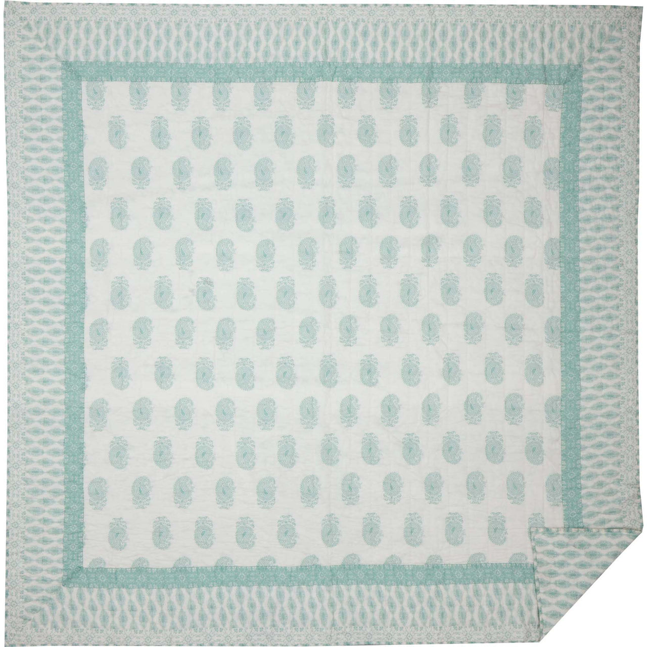 Avani Sea Glass Queen Quilt 90Wx90L VHC Brands - The Fox Decor