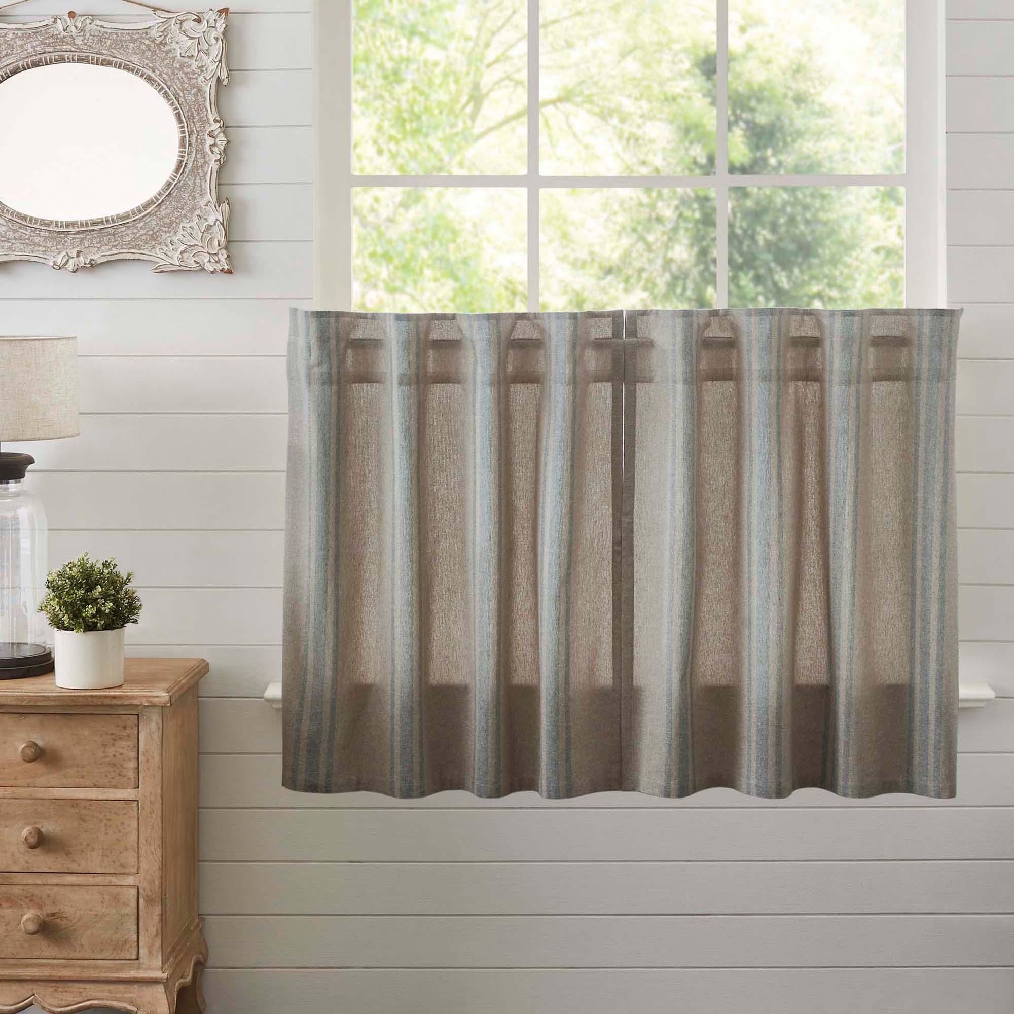 Grain Sack Blue Tier Set of 2 L36xW36 VHC Brands - The Fox Decor