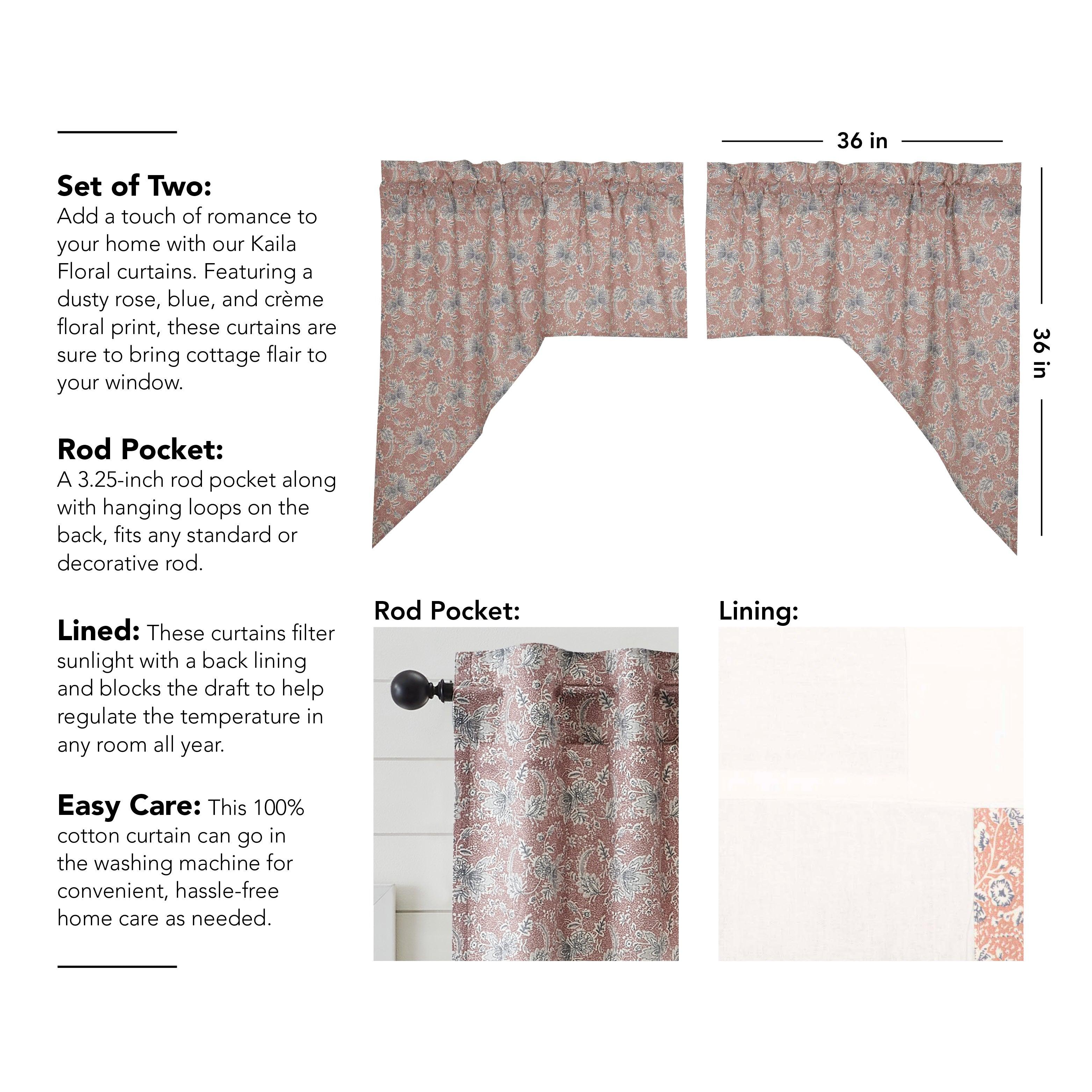 Kaila Floral Swag Set of 2 36x36x16 VHC Brands - The Fox Decor