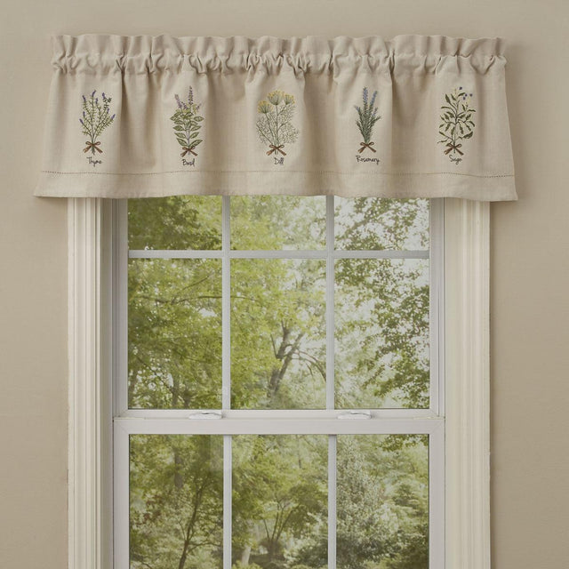 Herb Embroidered Lined Valance Park Designs - The Fox Decor