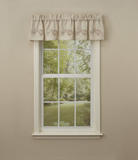 Shells Embroiderd Lined Valance, 60