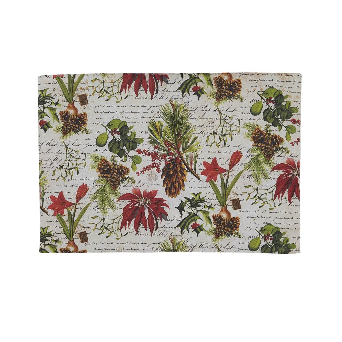 Winter Botanic Placemat - Set Of 6 Park Designs - The Fox Decor