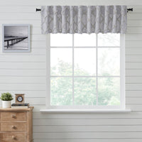 Frayed Lattice Creme & Black Valance 16x90 VHC Brands - The Fox Decor