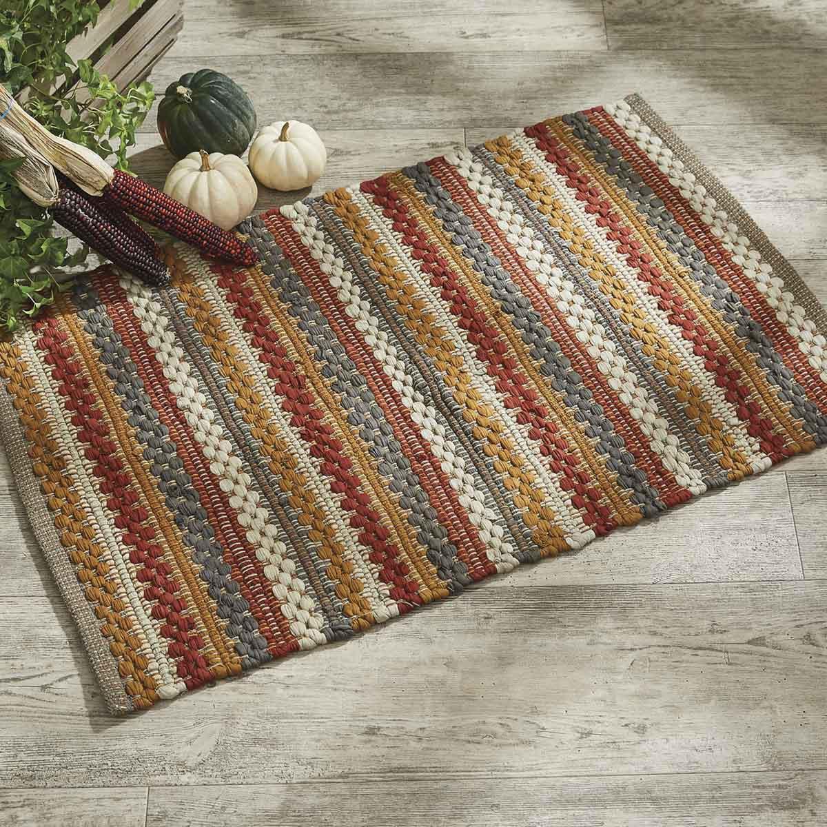 Gathered Pumpkin Chindi Rug - 2x3 Park Designs - The Fox Decor