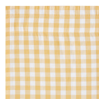 Thumbnail for Annie Buffalo Yellow Check Short Panel Curtain Set of 2 84