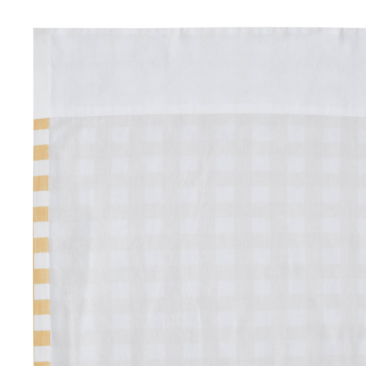 Annie Buffalo Yellow Check Short Panel Curtain Set of 2 84"x40" VHC Brands - The Fox Decor