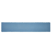 Thumbnail for Burlap Blue Table Runner Fringed 12