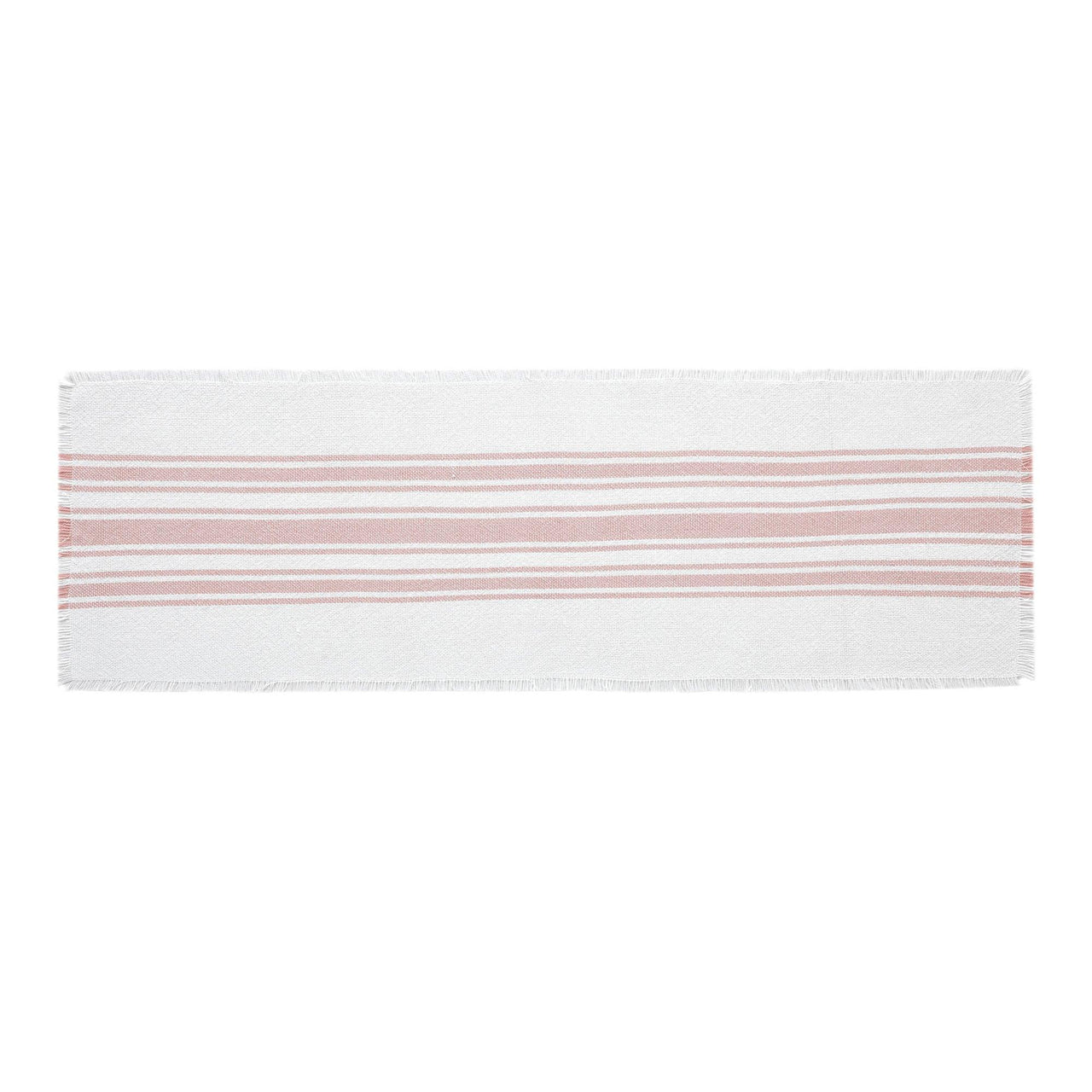 Antique White Stripe Coral Indoor/Outdoor Table Runner 12x36 VHC Brands VHC Brands - The Fox Decor
