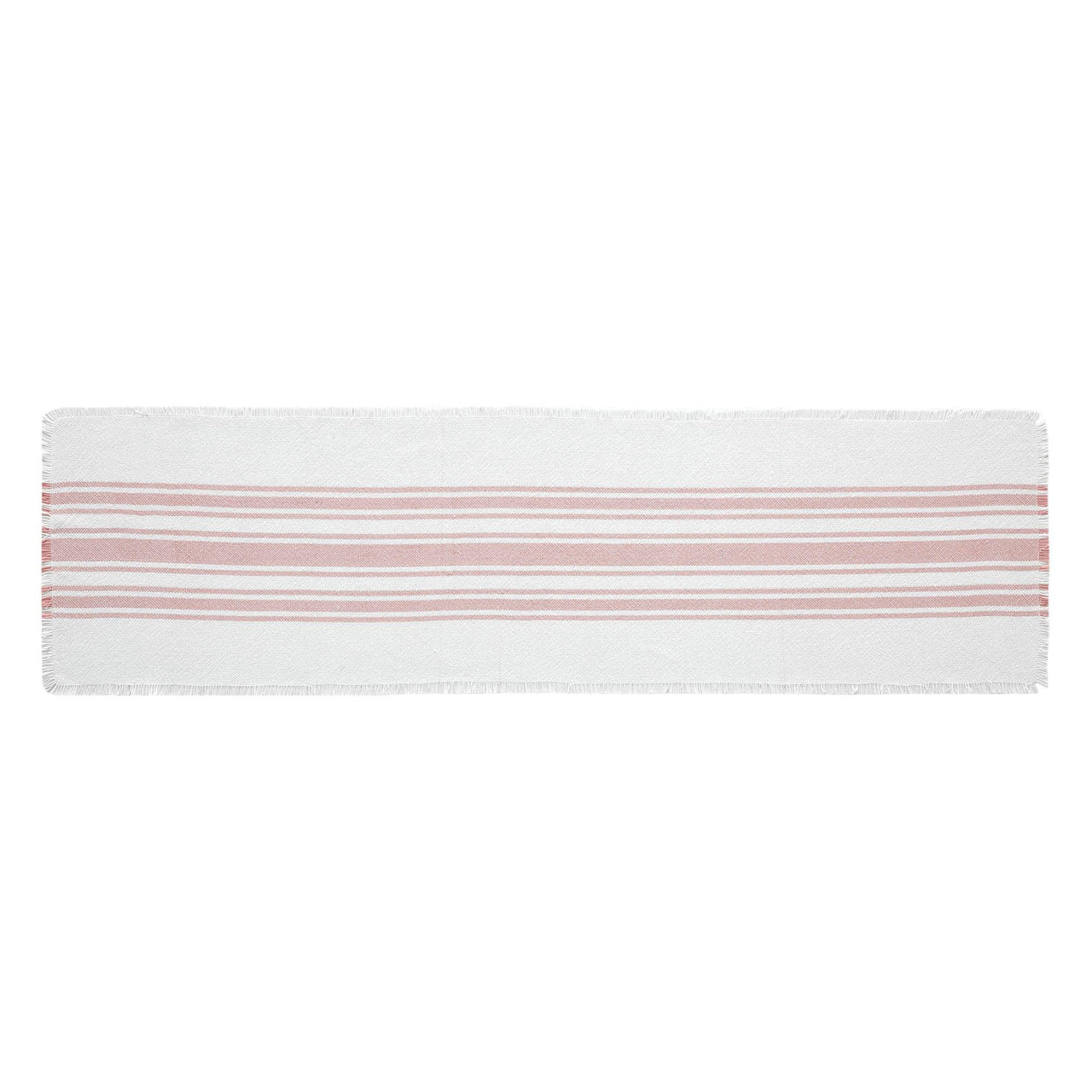 Antique White Stripe Coral Indoor/Outdoor Table Runner 12x48 VHC Brands VHC Brands - The Fox Decor