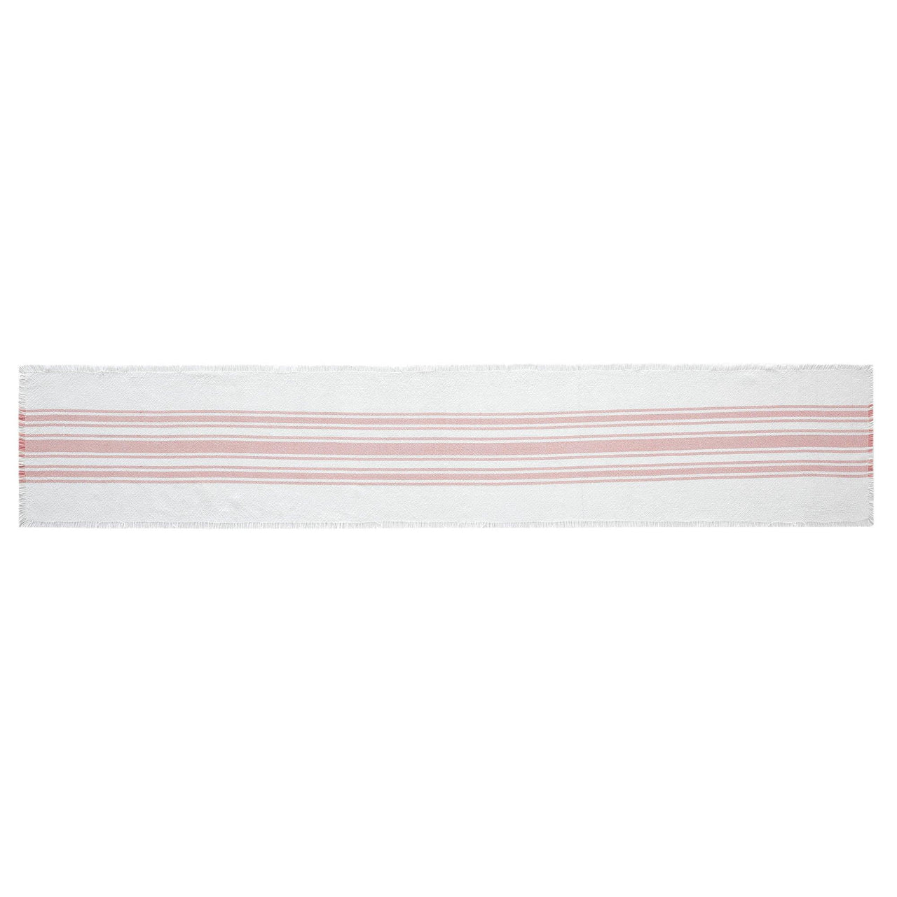 Antique White Stripe Coral Indoor/Outdoor Table Runner 12x72 VHC Brands VHC Brands - The Fox Decor