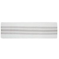 Antique White Stripe Dove Grey Indoor/Outdoor Table Runner 12x48 VHC Brands VHC Brands - The Fox Decor