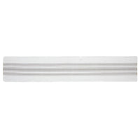 Antique White Stripe Dove Grey Indoor/Outdoor Table Runner 12x72 VHC Brands VHC Brands - The Fox Decor