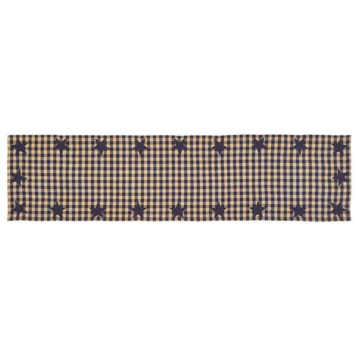 Navy Star Runner Woven 13x54 VHC Brands - The Fox Decor